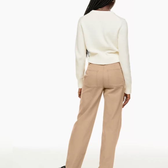 SUNDAY BEST mid rise straight leg chinos trousers pockets Women’s size 8 - Picture 12 of 15